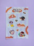 Planche stickers Teckel Lover Club