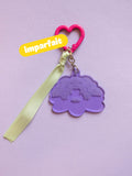 (Imparfait) Porte-clé Fleur fuchsia